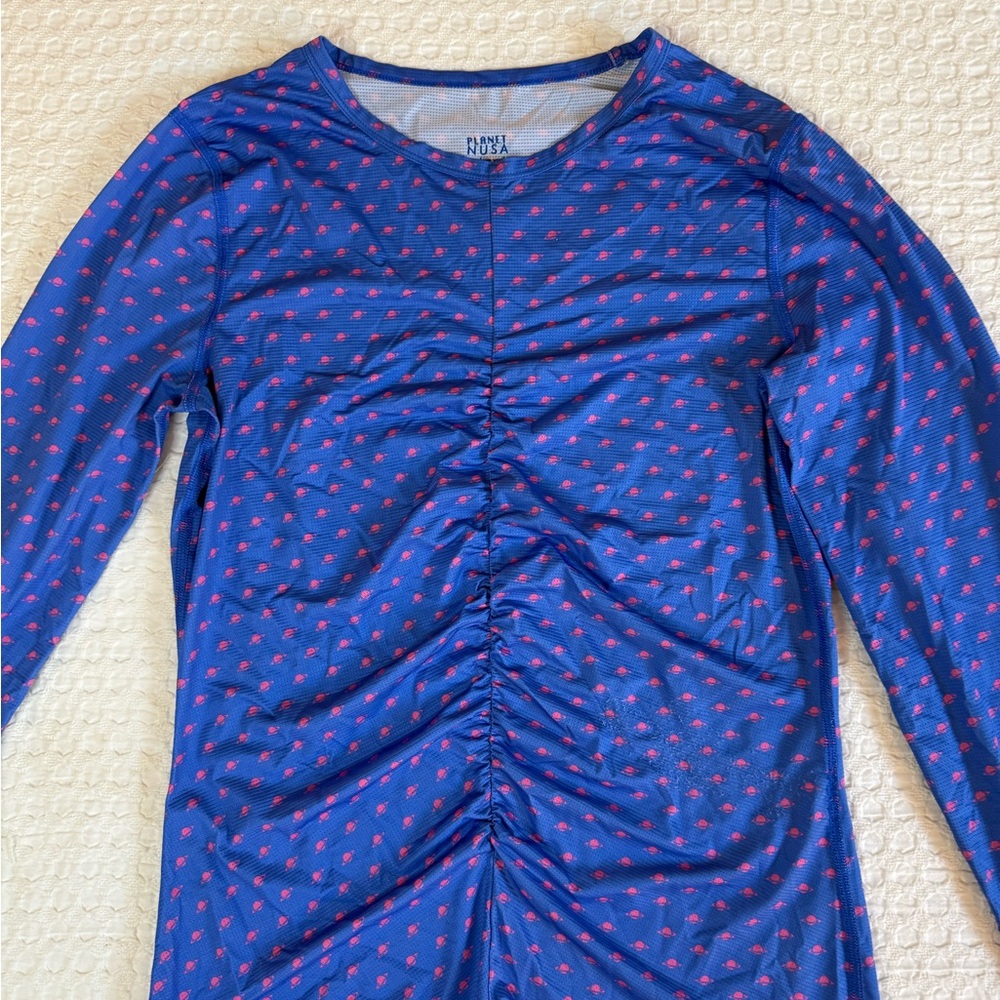 planet nusa Kate Glavan LS2 air long sleeve size medium blue/pink